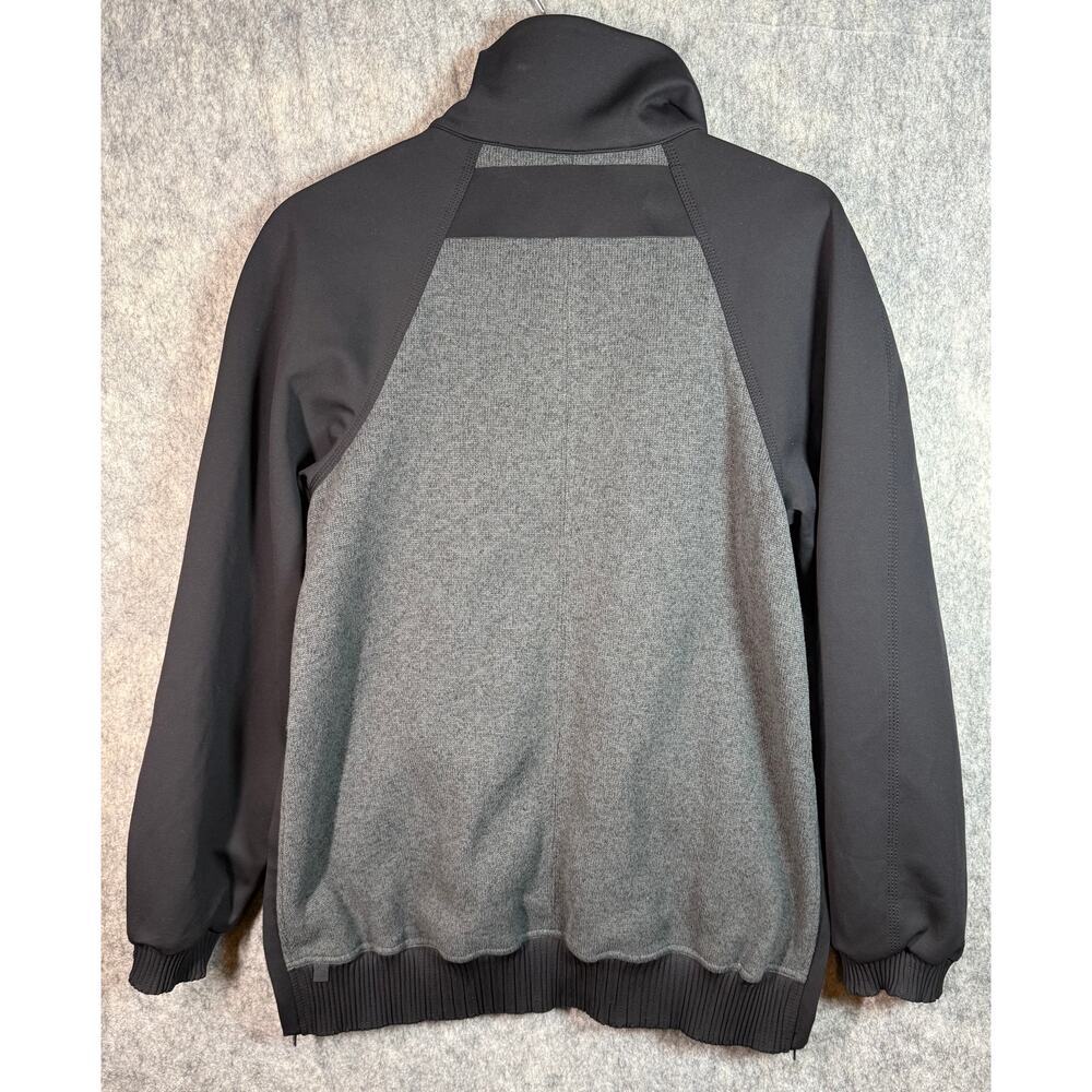 Lululemon Both Ways Bomber Reversible Black Gray Size 4/6 Fleece Satin Full Zip - Picture 3 of 9